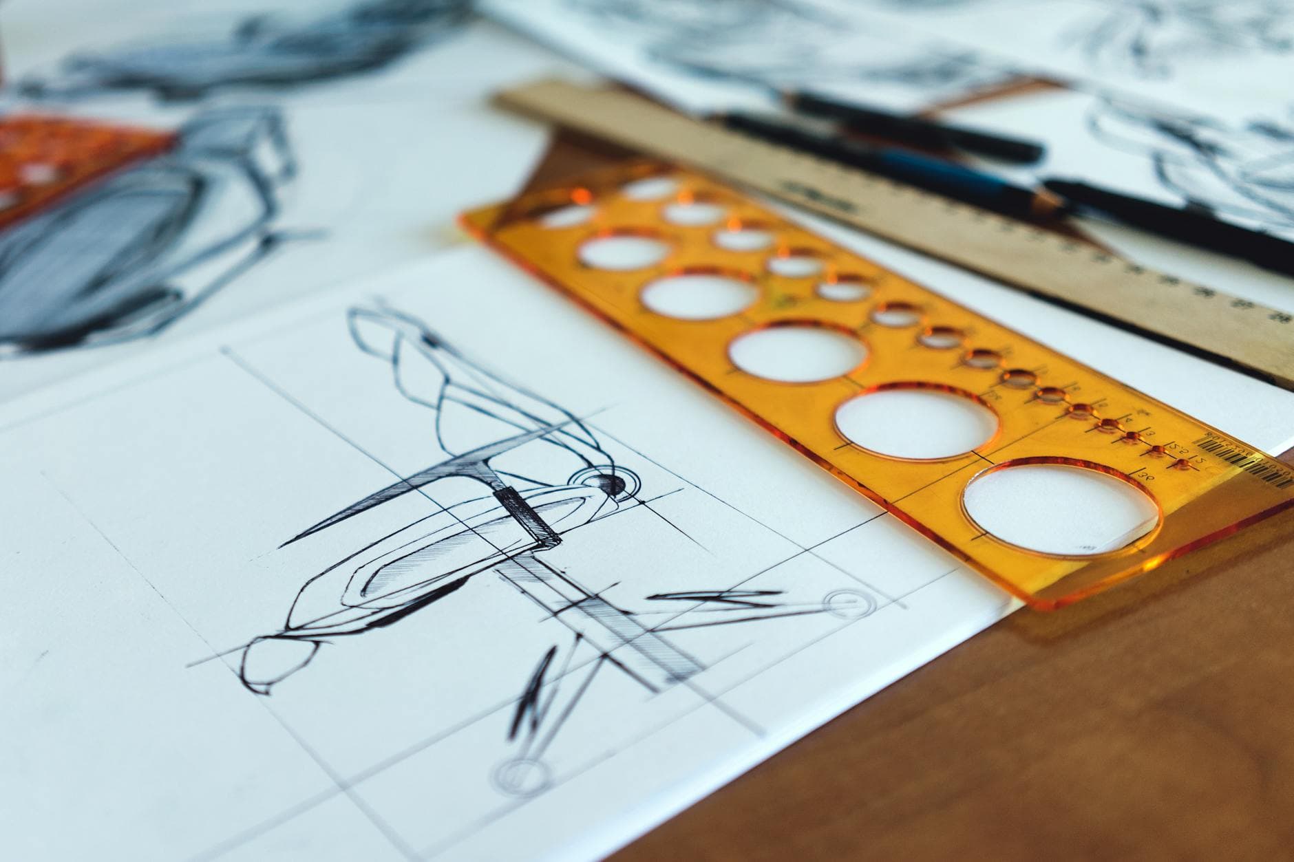 Sketchbook and drawing tools